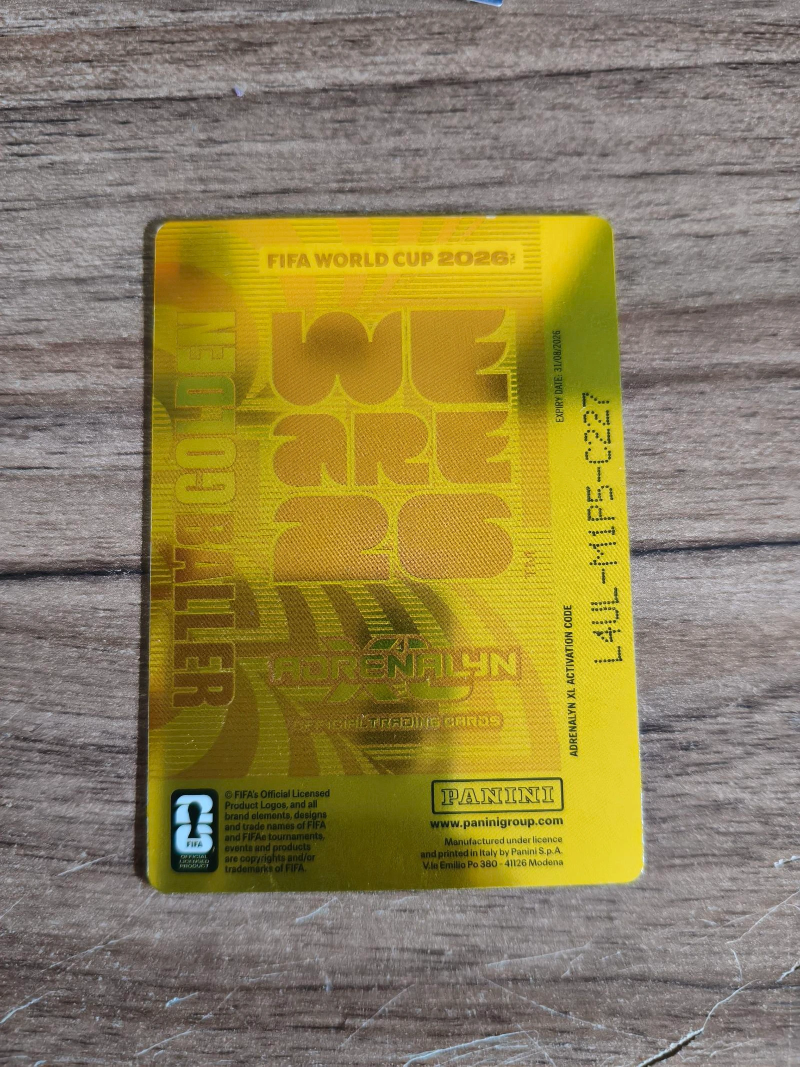 Panini WK voetbal kaart kane gouden baler – photo 2